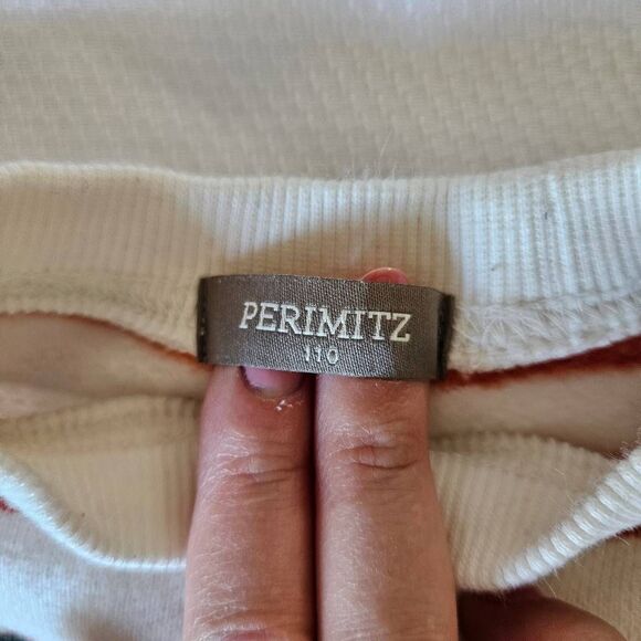 Perimitz Boys Patriotic Brave Style Red and White Striped Sweatshirt Size 4T - Picture 2 of 4